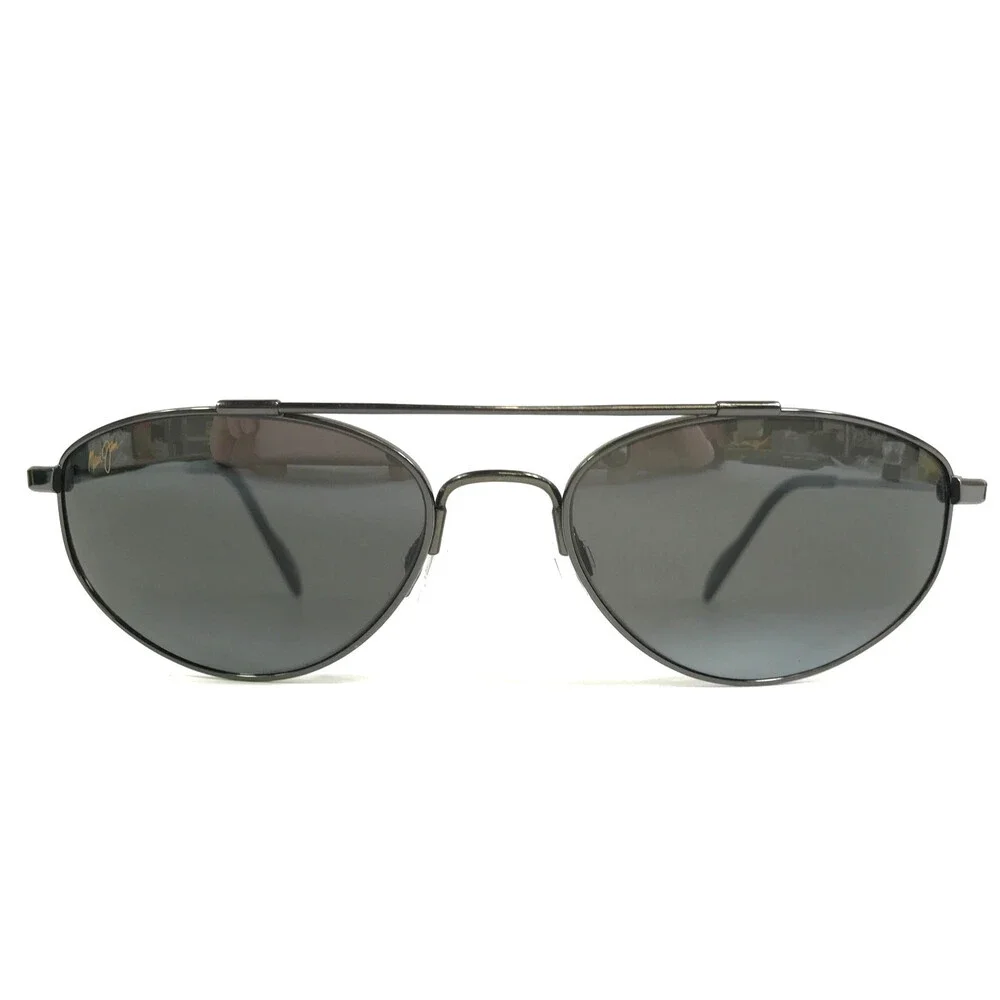 Vintage Maui Jim Sunglasses Molokai MJ308-02 Gunmetal Frames w Neutral Gray Lens